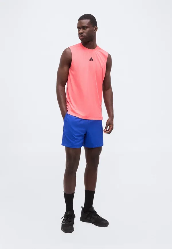 Шорты спортивные Essentials small logo chelsea Adidas Sportswear, темно-синий/черный — фото 2