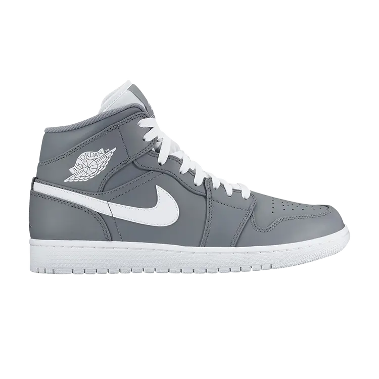 

Кроссовки Air Jordan 1 Mid 'Cool Grey', серый