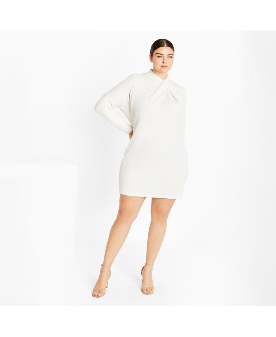 

Женское платье с запахом CITY CHIC, Cream