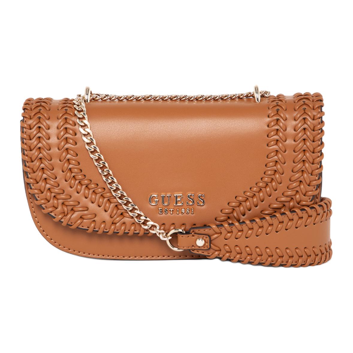 

GUESS Женская коричневая сумка через плечо из искусственной кожи, Brown
