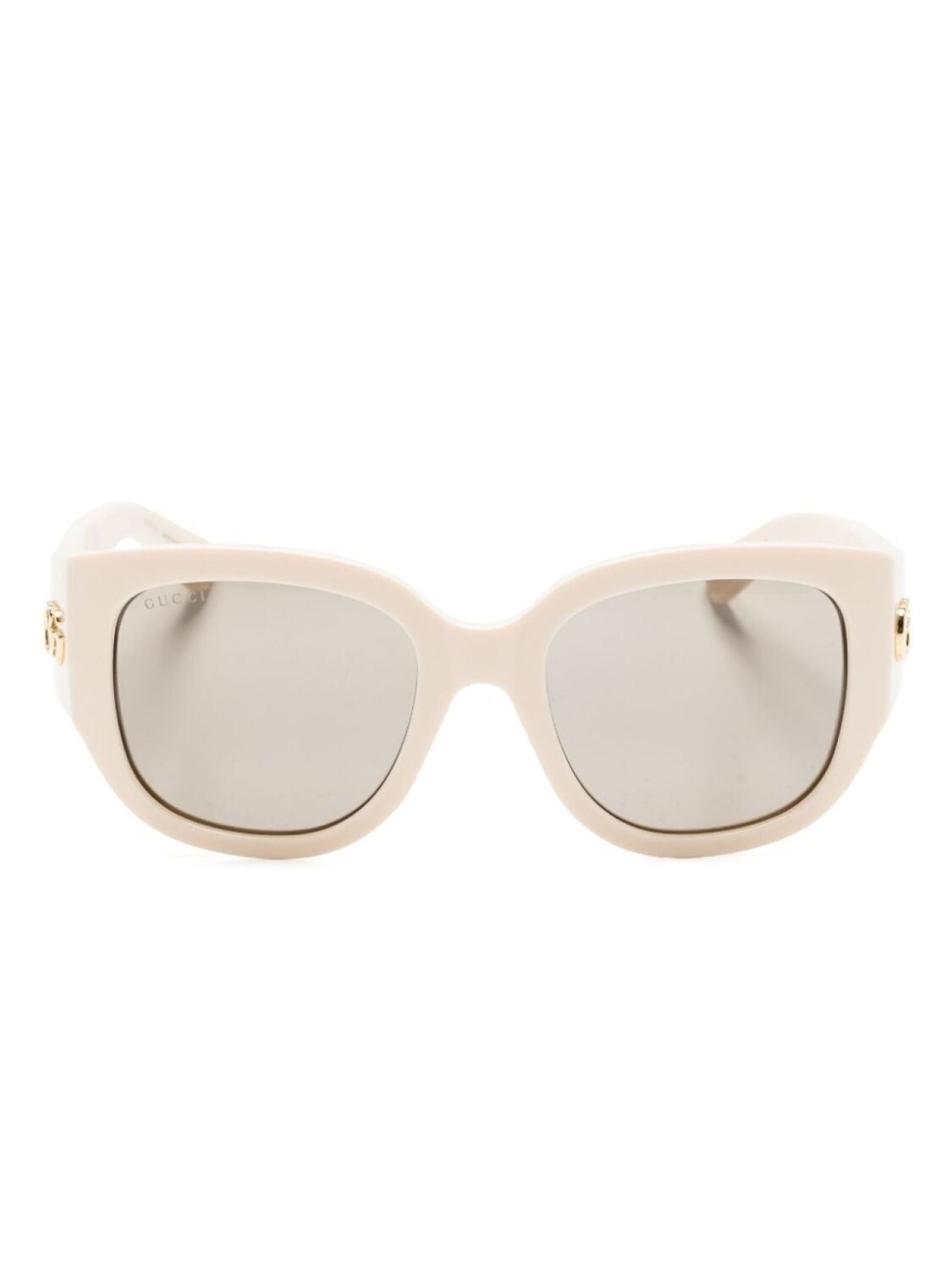 

Gucci Eyewear солнцезащитные очки с логотипом Double G, белый
