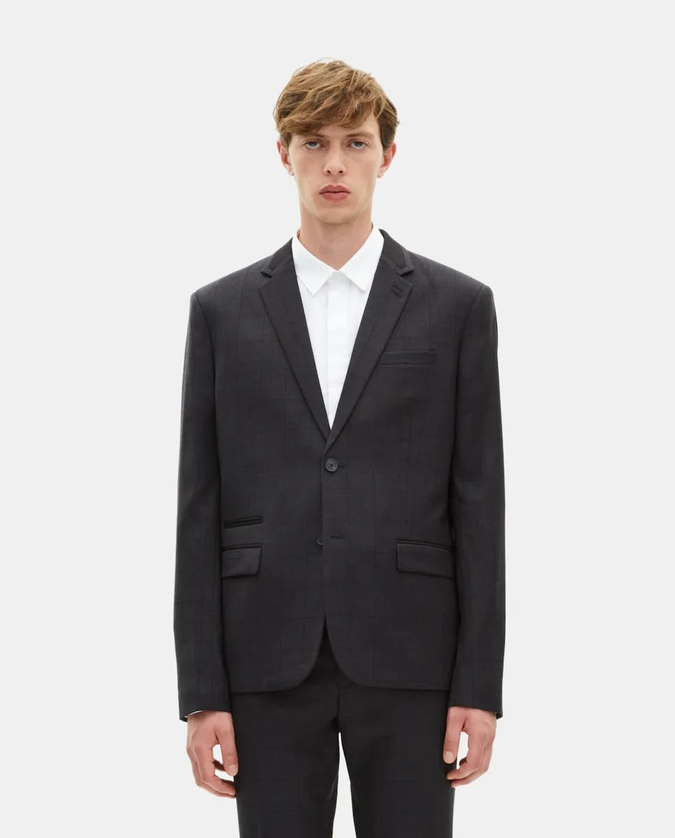 

Мужской костюмный пиджак в клетку The Kooples, черный
