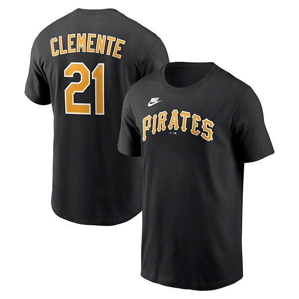 

Футболка мужская roberto clemente black pittsburgh pirates cooperstown collection name & number Nike