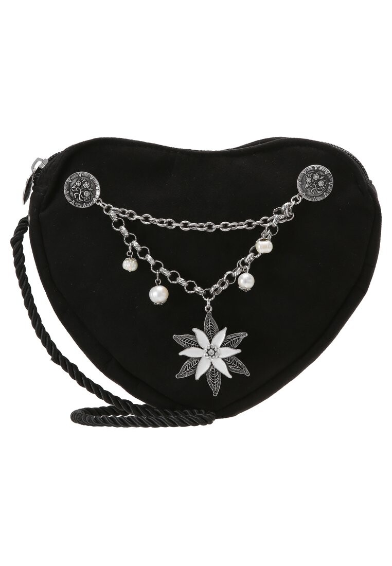 

Сумка через плечо TRACHTEN HERZTASCHE EDELWEISS CHARIVARI Alpenflüstern, черный
