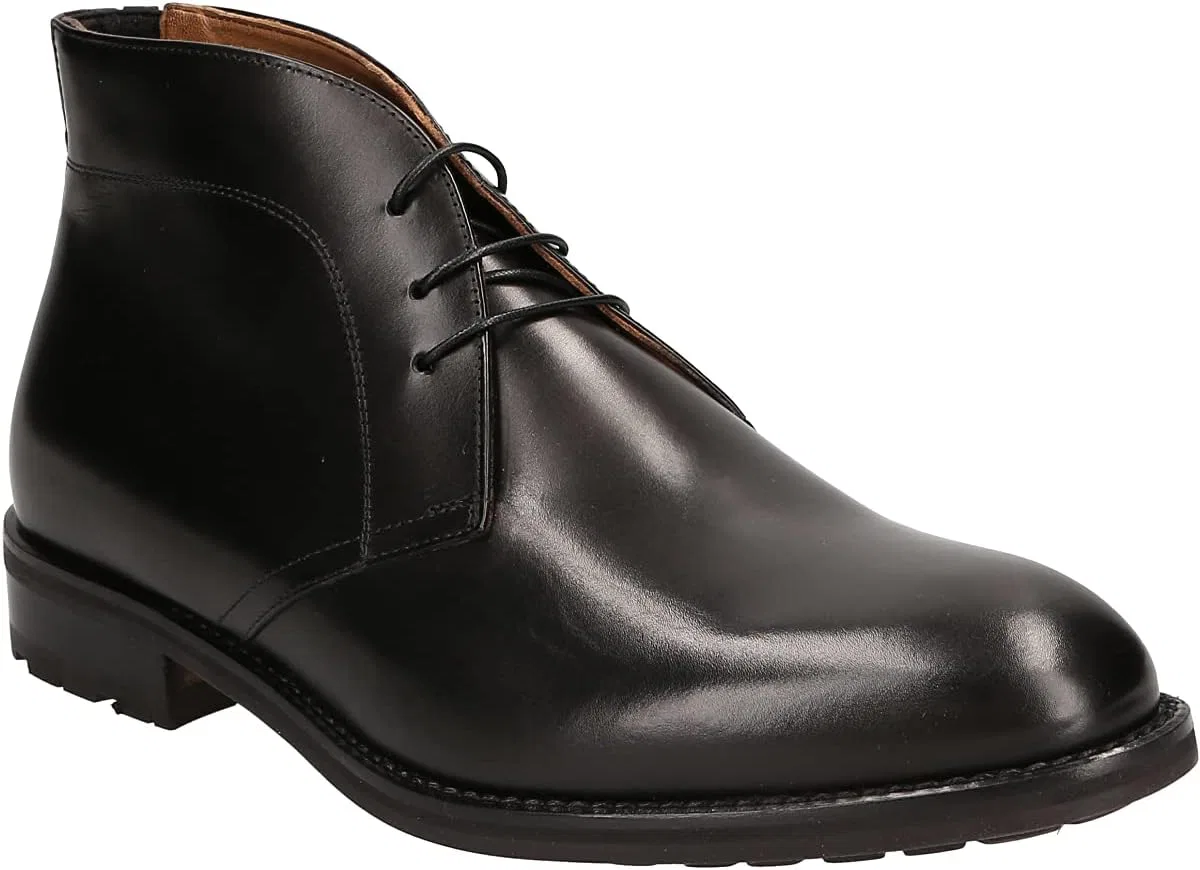 Lüke Schuhe Мужские Ботинки 155S Гладкая Кожа Черный