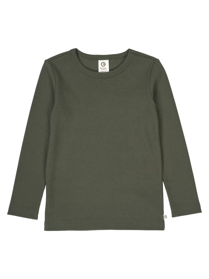 

Рубашка с длинными рукавами темно-зеленого цвета müsli