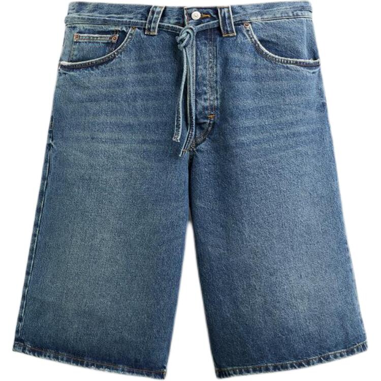 

Джинсовые шорты мужские синие Zara, синий