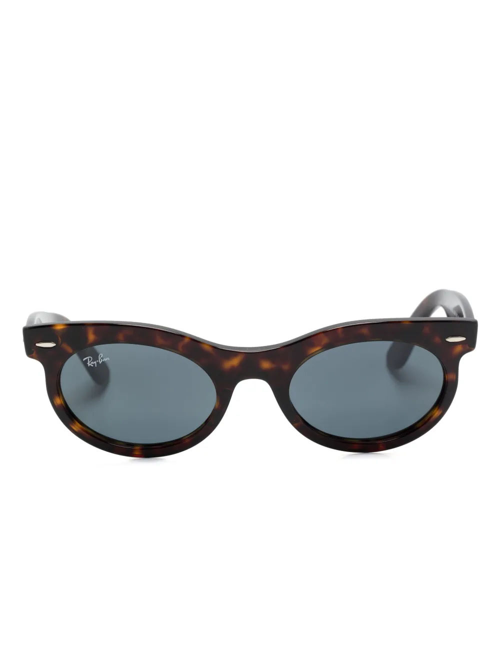 

Солнцезащитные очки Wayfarer в овальной оправе Ray-Ban, коричневый