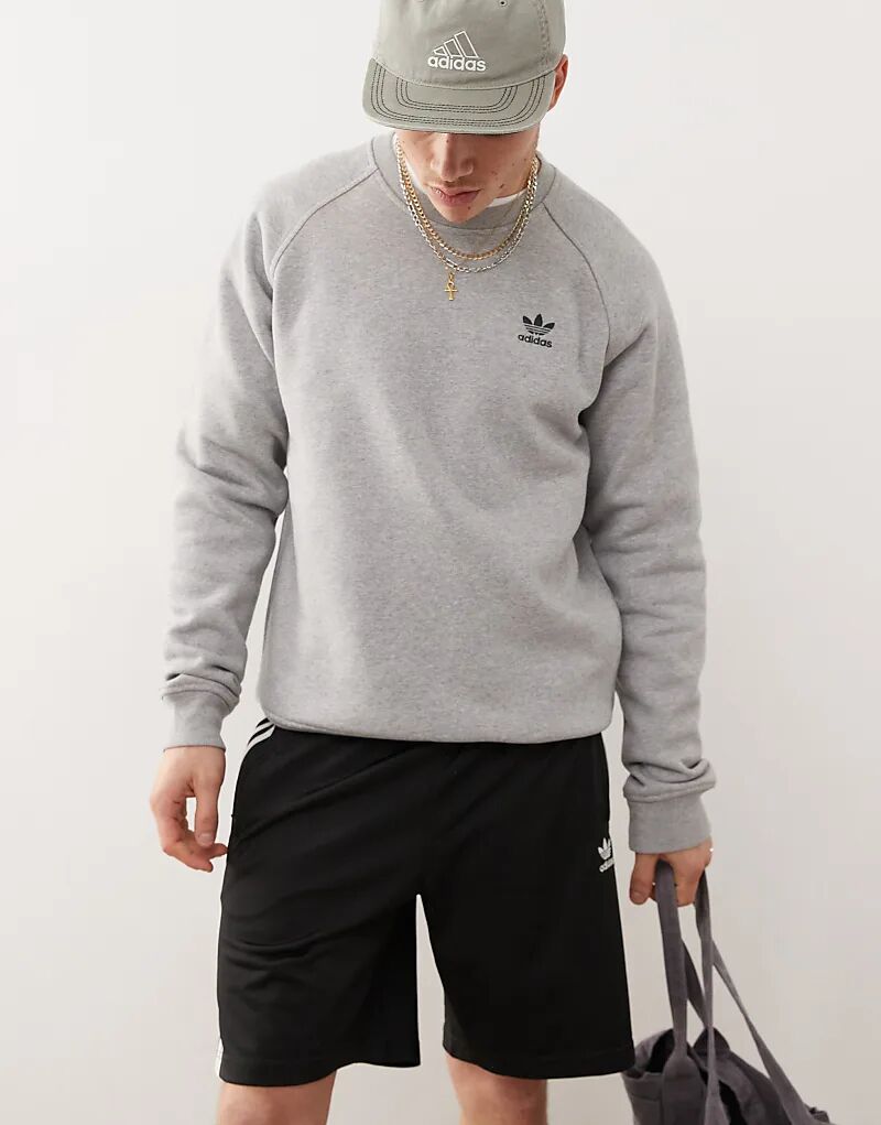 

Толстовка adidas Originals Trefoil Essentials серого цвета