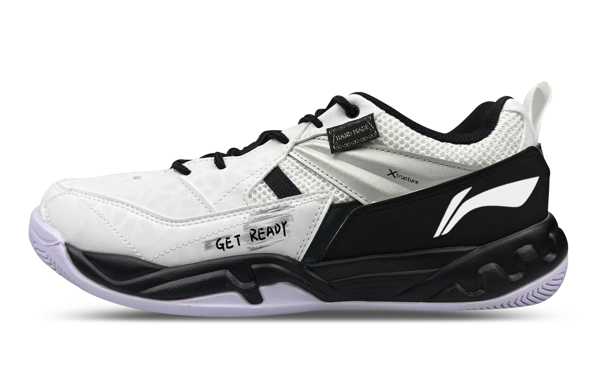 

Кроссовки для бадминтона мужские Koba с амортизацией, устойчивые к истиранию, дышащие, низкие LINING, белый черный