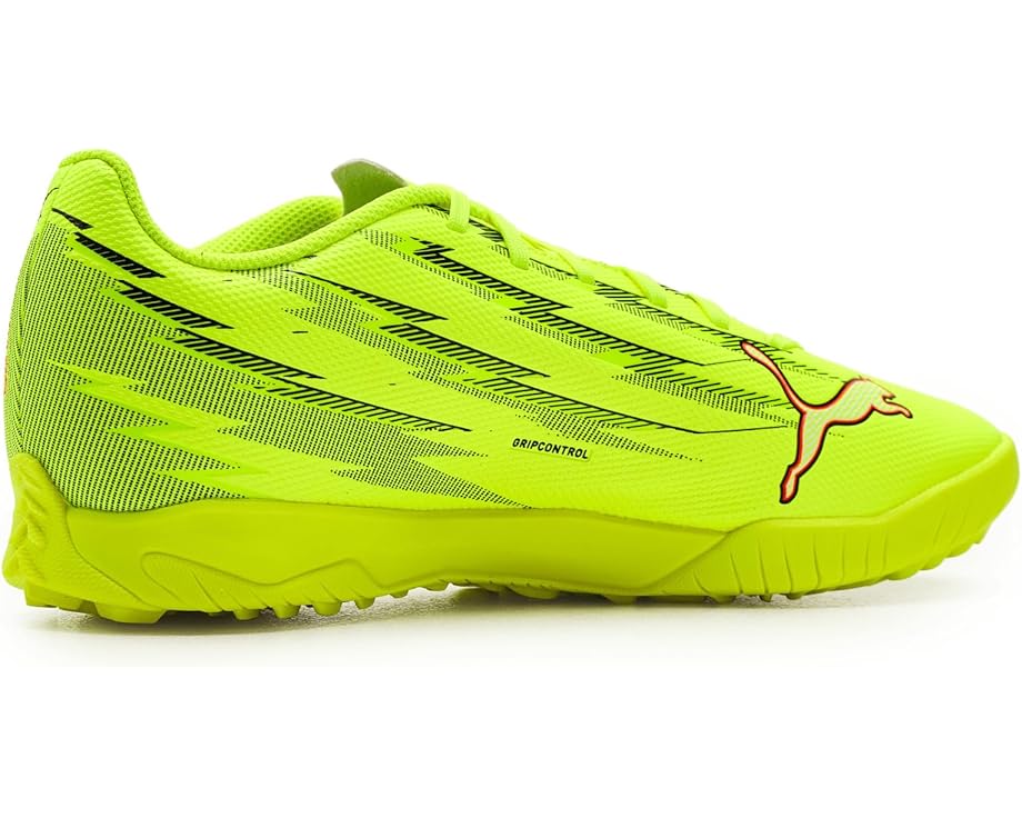Мужские бутсы для футбола на искусственном покрытии PUMA Ultra 6 Play Turf, Yellow Alert/Black/Glowing Red/Lime Squeeze — фото 3