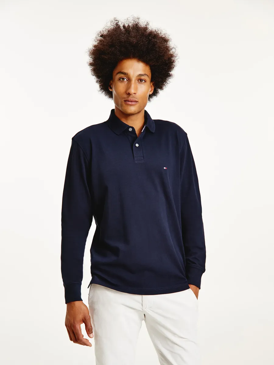 Рубашка-поло с длинными рукавами Tommy Hilfiger "1985 REGULAR LS POLO", цвет Desert Sky — фото 2