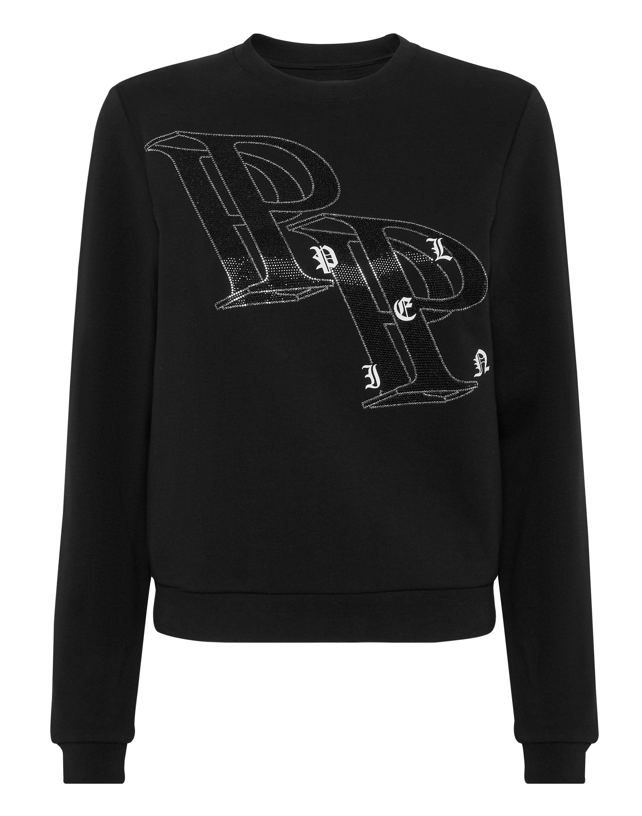 

Толстовка с круглым вырезом на проволочной рамке PHILIPP PLEIN, черный