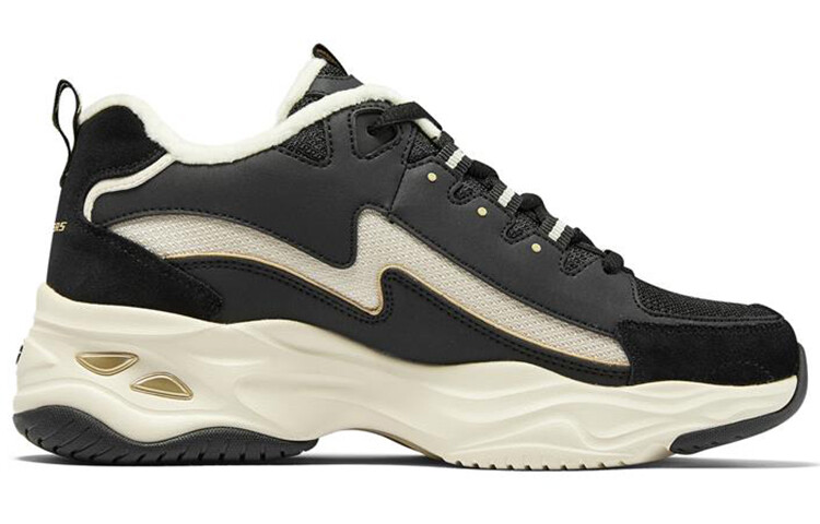 

Кроссовки женские D"Lites 4.0 Chunky с низким верхом, черные/золотые Skechers, Черный, Кроссовки женские D"Lites 4.0 Chunky с низким верхом, черные/золотые Skechers