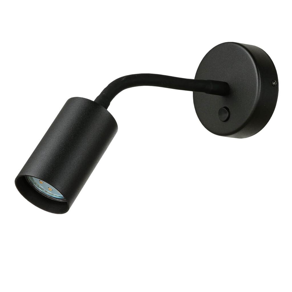 

Настенный светильник с выключателем, гибкая черная лампа для чтения, кровать, диван Licht-Erlebnisse, черный