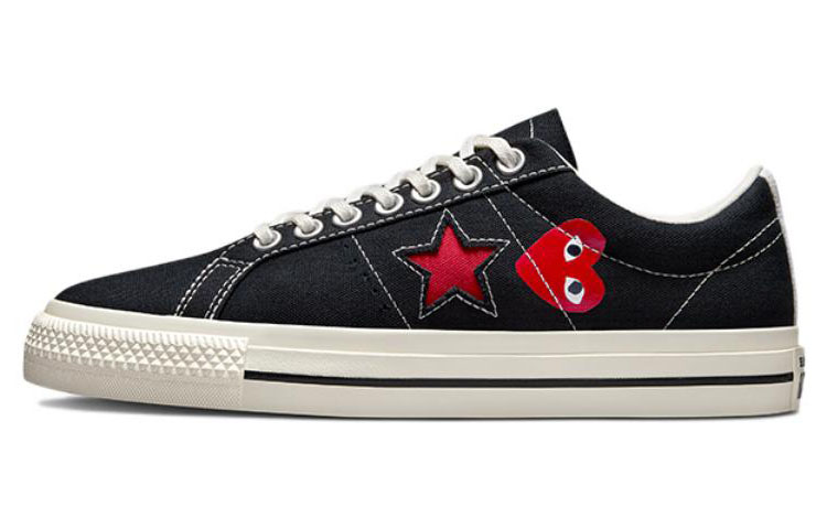 

Кроссовки Converse One Star Ox Comme Des Garcons Play Black, Серый, Кроссовки Converse One Star Ox Comme Des Garcons Play Black