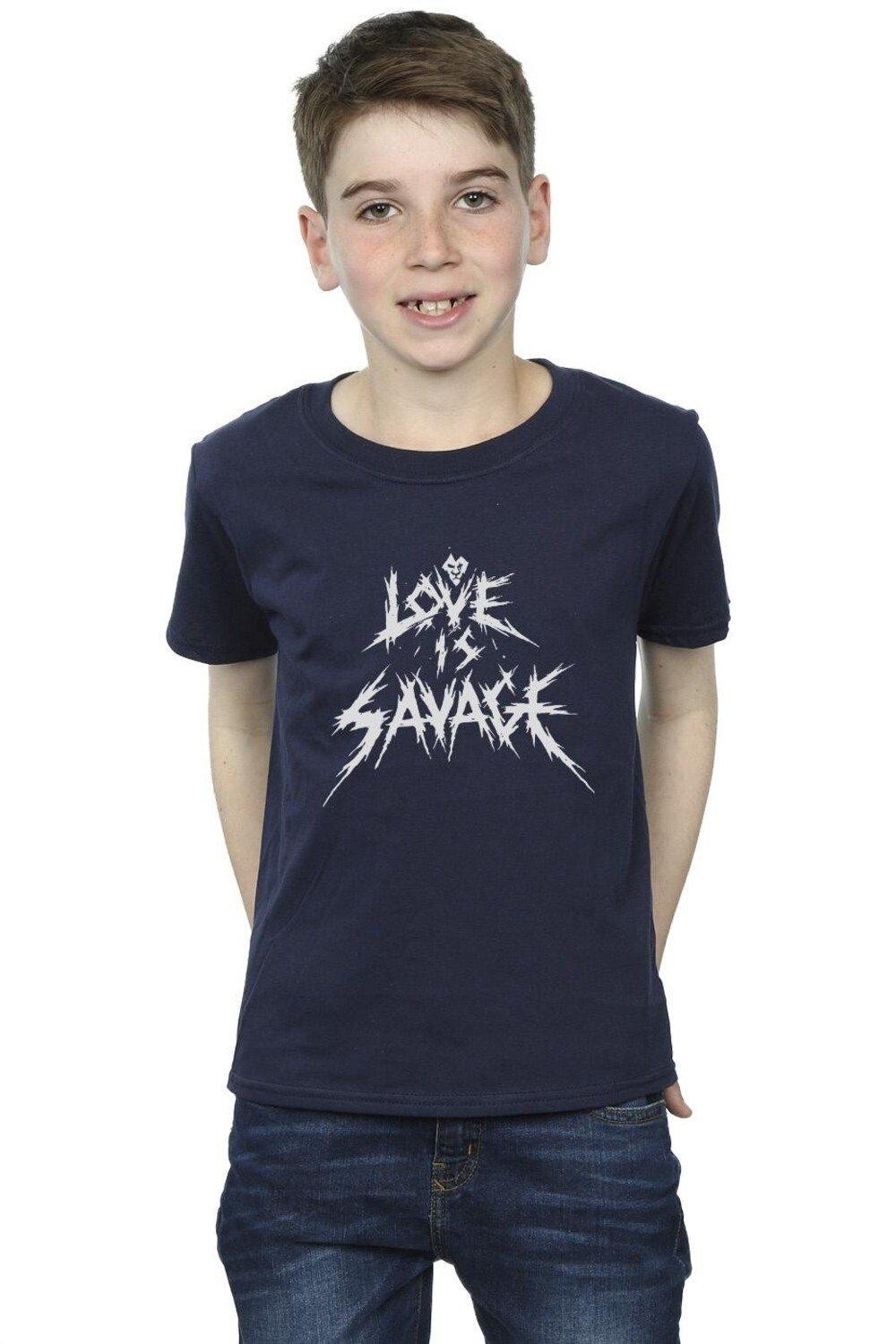 

Футболка Villains Love Is Savage Disney, темно-синий