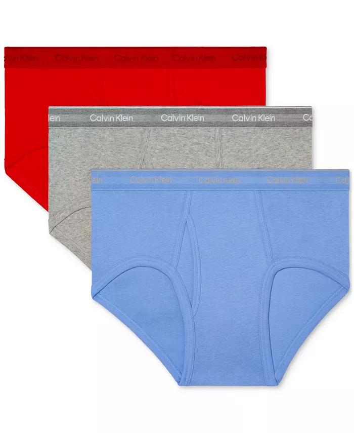 

Комплект из 3 классических хлопковых трусов для мужчин Calvin Klein, мультиколор