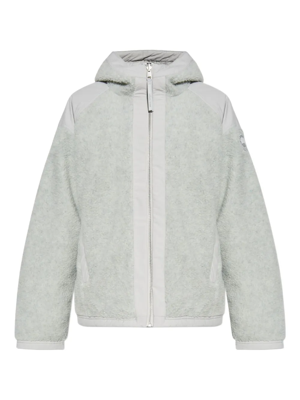 

Флисовая куртка с капюшоном и нашивкой-логотипом Canada Goose, серый