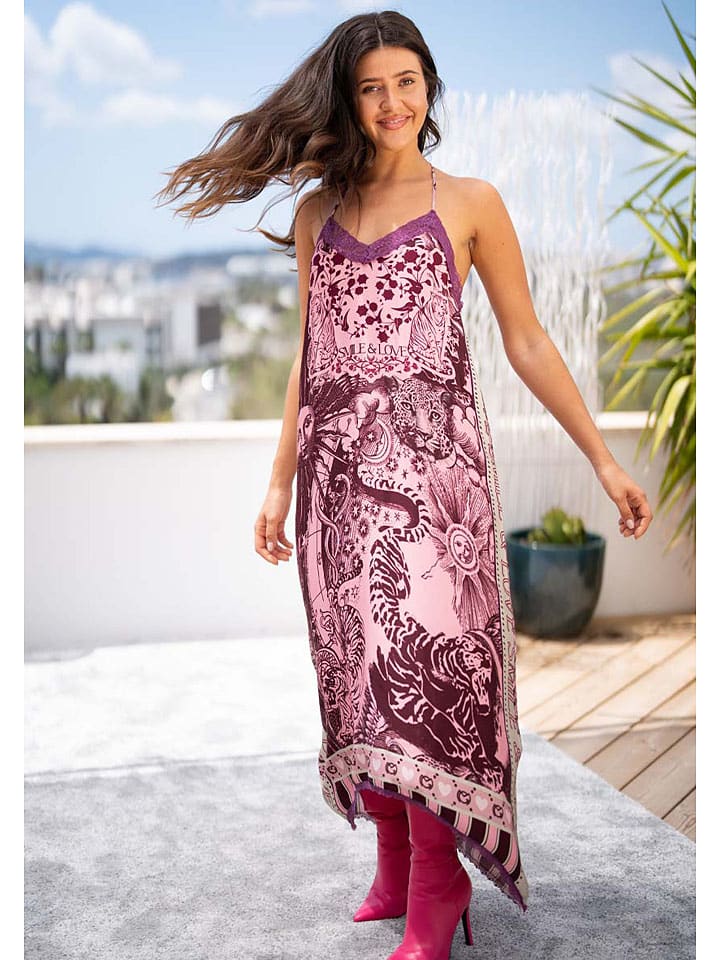 

Платье miss goodlife, цвет schwarz/rosa