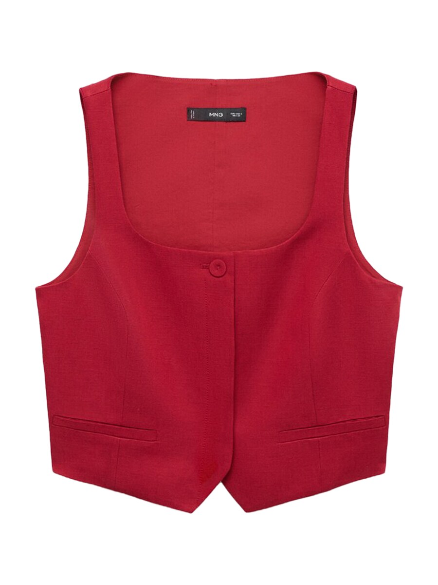 

Костюмный жилет MANGO, Dark red