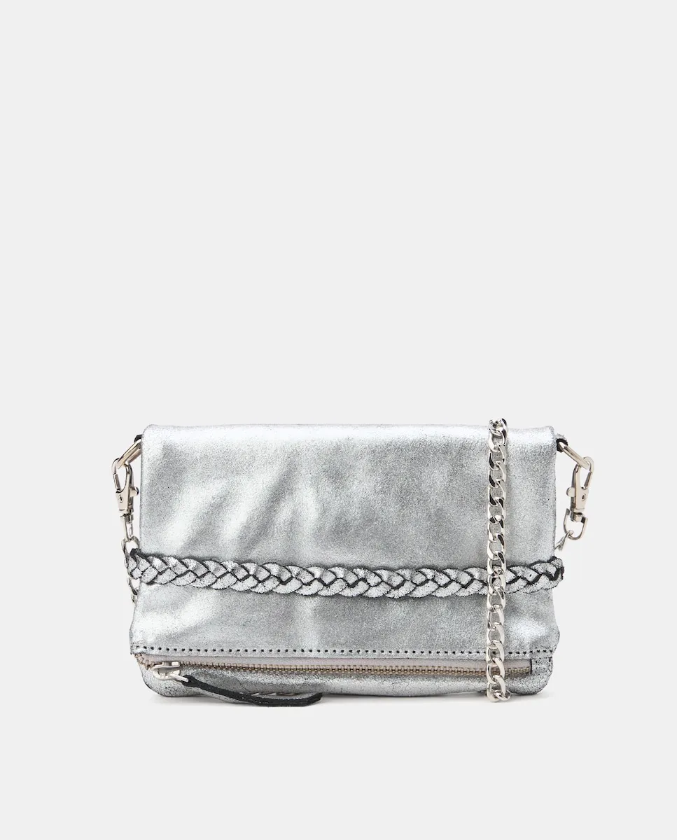 

Плетеная сумка для девочки Kids El Corte Inglés, серебряно-бежевый