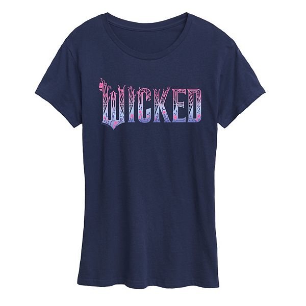 

Женская футболка Wicked for Good с логотипом и цветочным принтом Licensed Character, Navy, Синий, Женская футболка Wicked for Good с логотипом и цветочным принтом Licensed Character, Navy