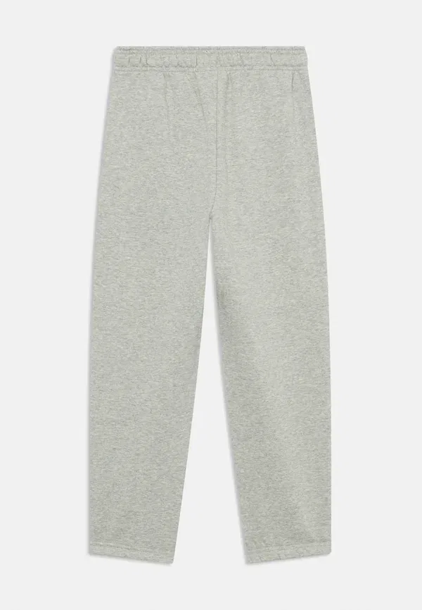 Детские спортивные штаны Gap, модель Kids relaxed logo joggers, цвет светло-серый меланж — фото 2