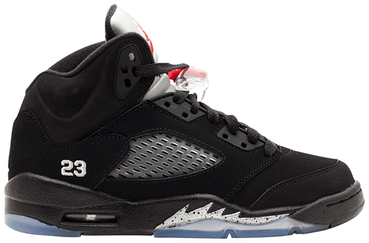 

Кроссовки Air Jordan 5 Retro GS 'Black Metallic' 2011, черный