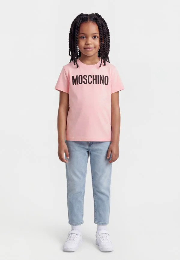 Футболка унисекс с принтом Moschino, Sugar Rose