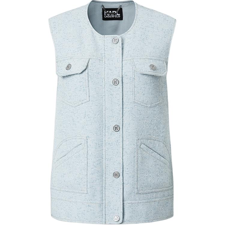 

KARL LAGERFELD / Karl Lagerfeld Jeans Женский синий жилет, Blue