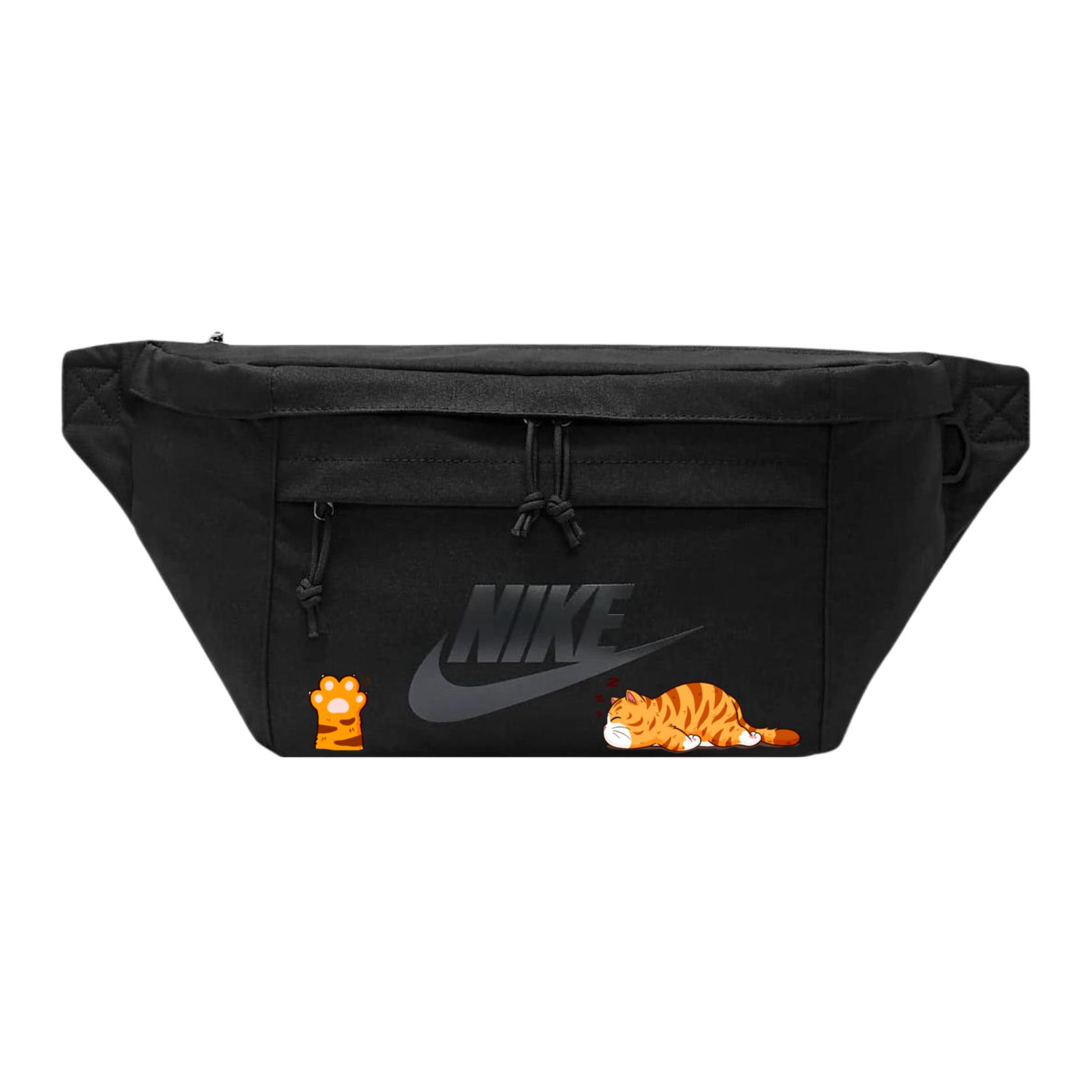 

Nike Тканевая поясная сумка Regular Unisex черная, Fat cat