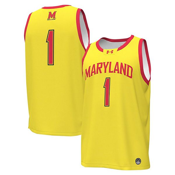 

Мужская баскетбольная майка #1 gold Maryland Terrapins Under Armour