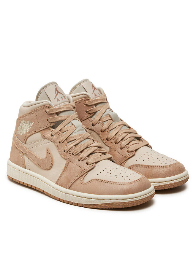 Кроссовки Air Jordan 1 Mid Se FJ3448 200 Nike, бежевый/экрю — фото 2