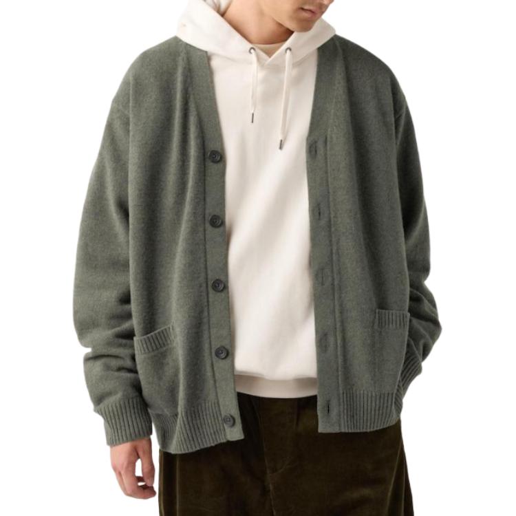 

UNIQLO Свитер унисекс темно-оливковый