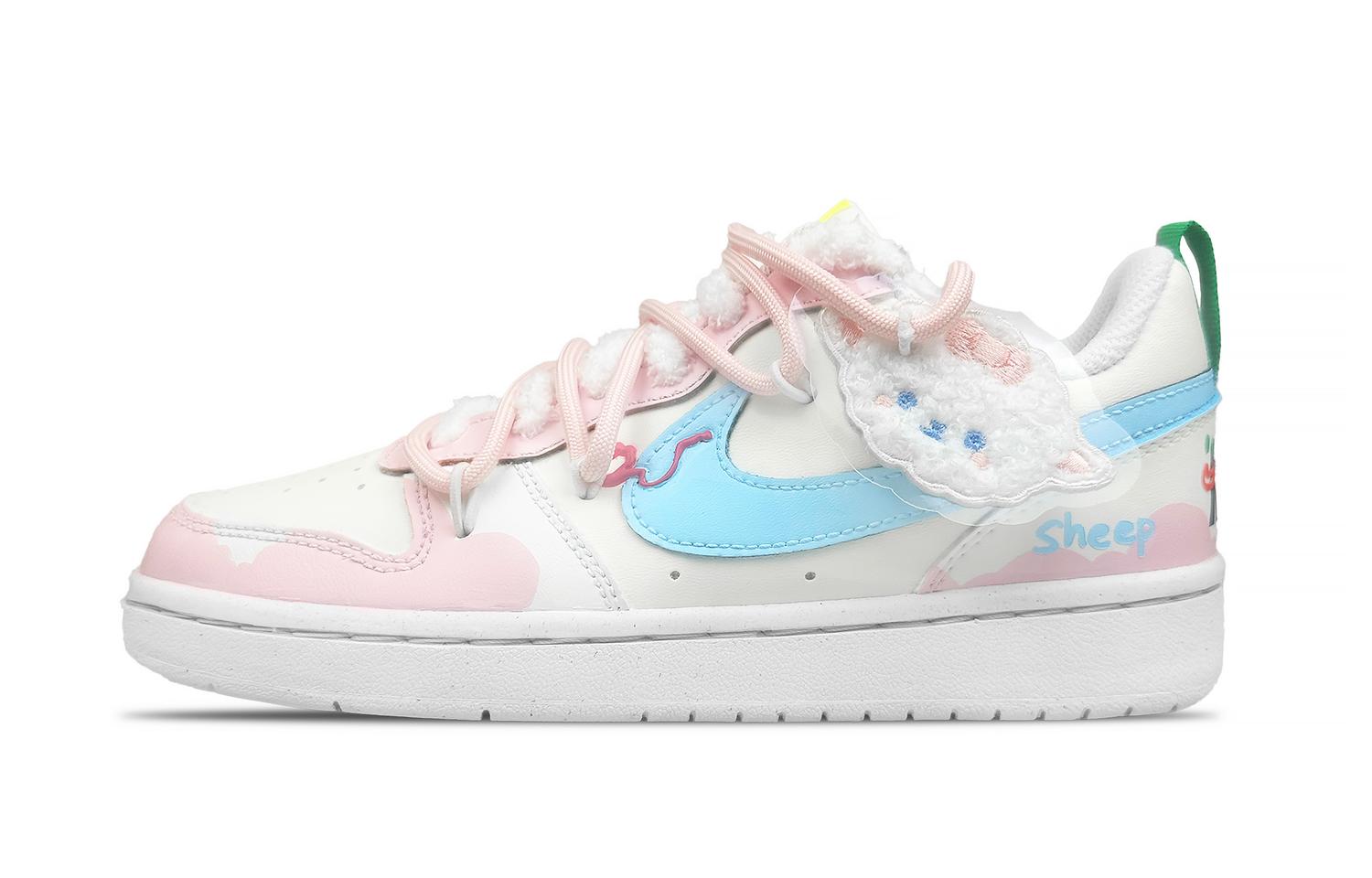 

Детские скейтерские кроссовки Court Borough для младших школьников Nike, розовый