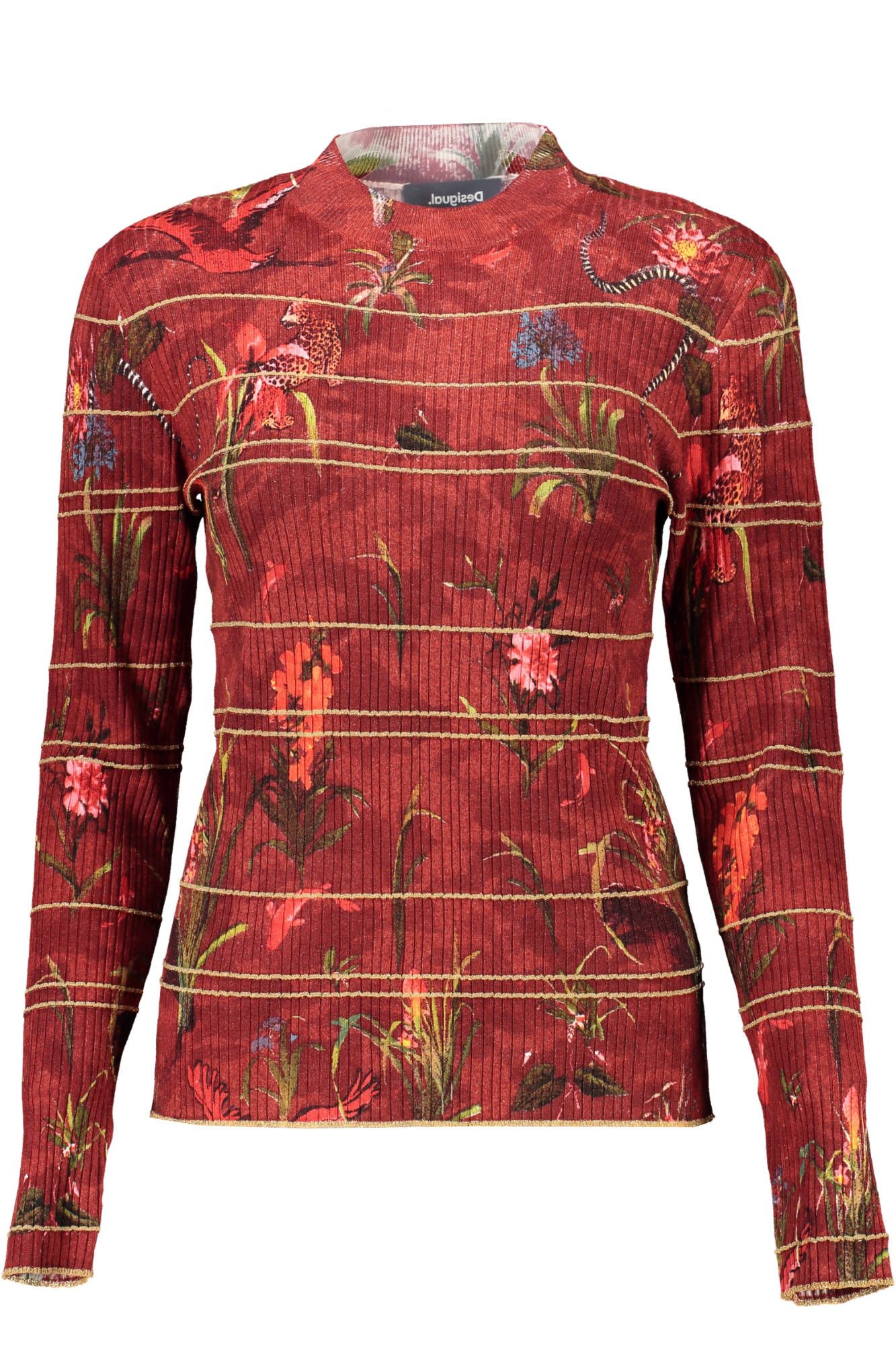 

Красный женский свитер из полиэстера Desigual