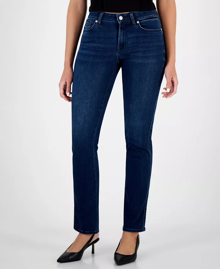 

Женские джинсы Kimmie Straight-Leg 7 For All Mankind, синий