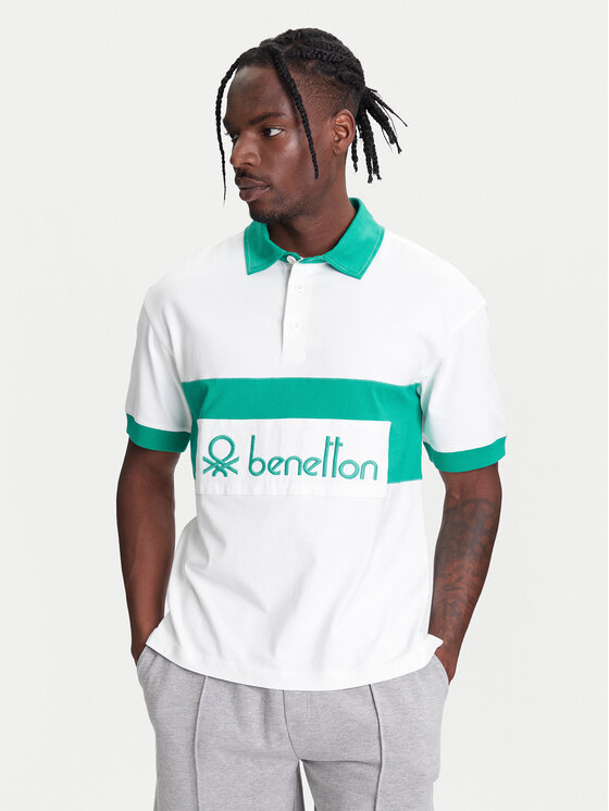 

Рубашка поло стандартный крой 3MCYU301U United Colors Of Benetton, белый