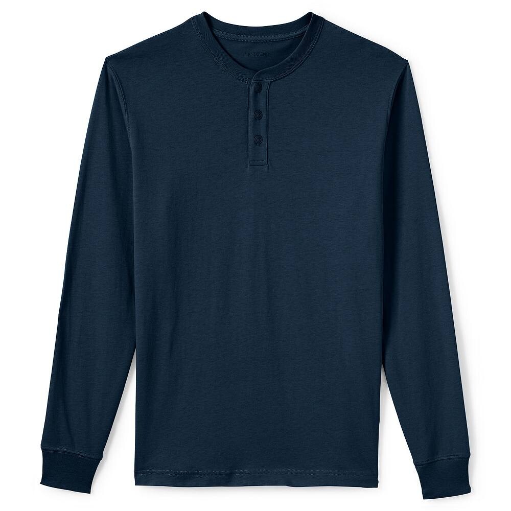 

Мужские Lands' End Super-T Henley, цвет Radiant Navy