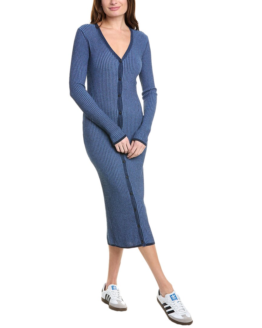 

Платье-миди в рубчик от Alexis rag & bone, синий