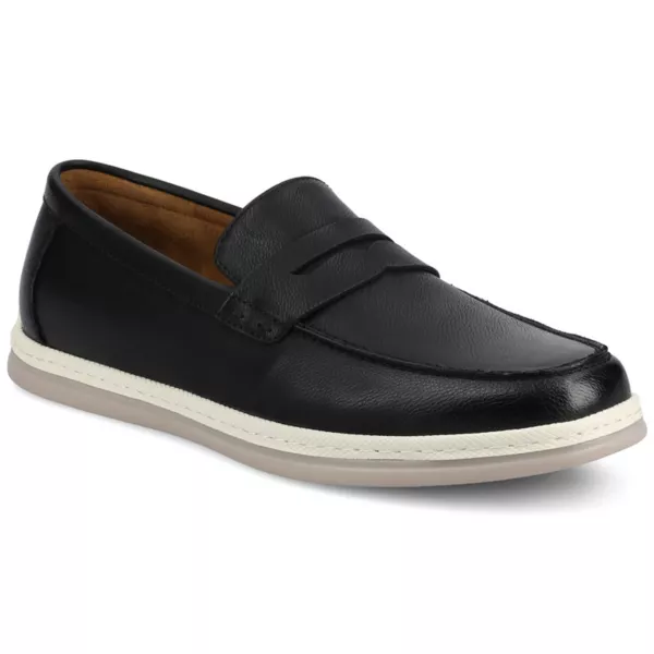 

Мужские пенни-лоферы Brantley Comfort Casual с перфорацией и гибкими ремешками Vance, черный