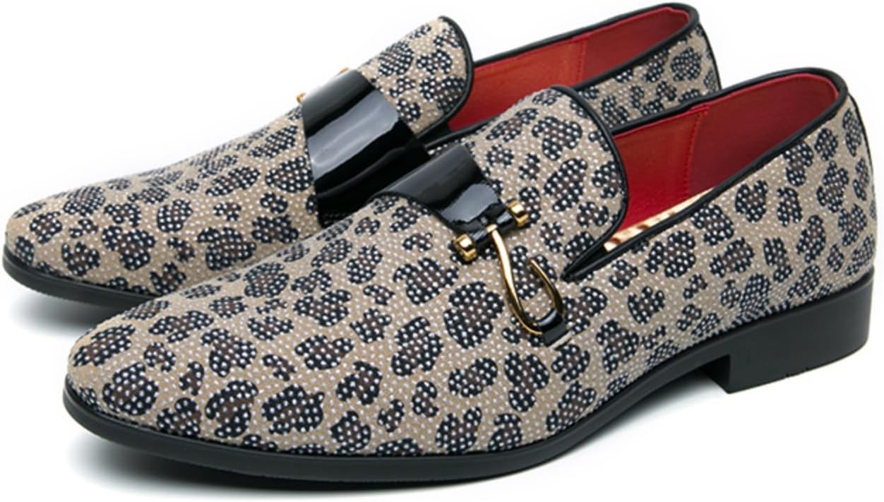 

Мужские лоферы с цветочным узором и кисточками, стильная обувь без шнурков для повседневной носки и вечеринок Khwfjas, бежевый