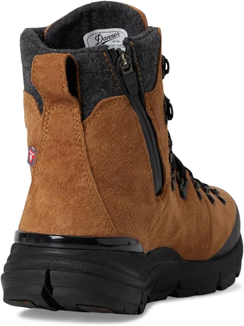 Мужские водонепроницаемые туристические ботинки Danner Arctic 600 Side-Zip 7" 200G, утепленные, прочные, для любых погодных условий, коричневый/черный — фото 3