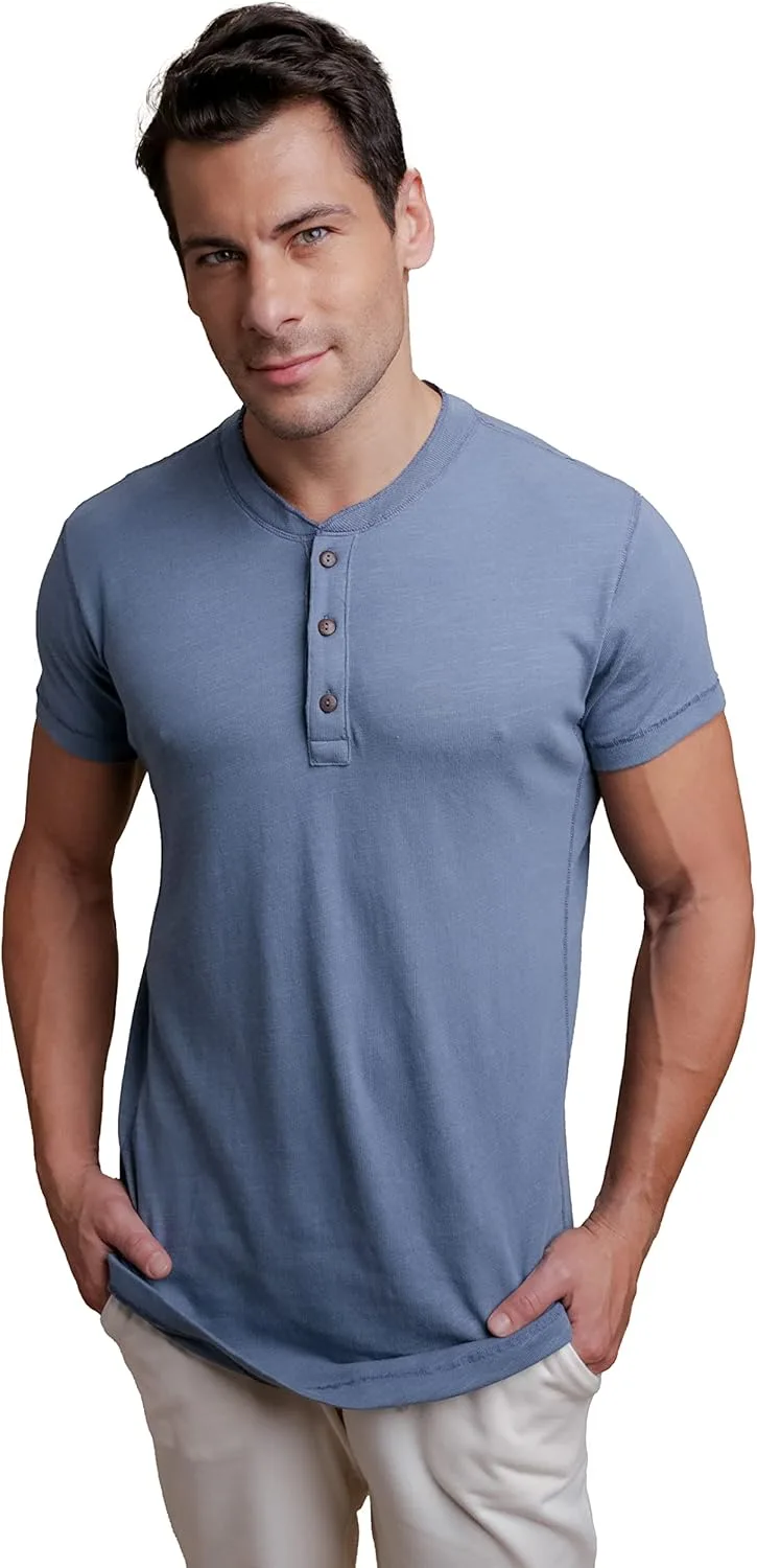 

Хлопковая гипоаллергенная футболка Henley для мужчин с чувствительной кожей Cottonique