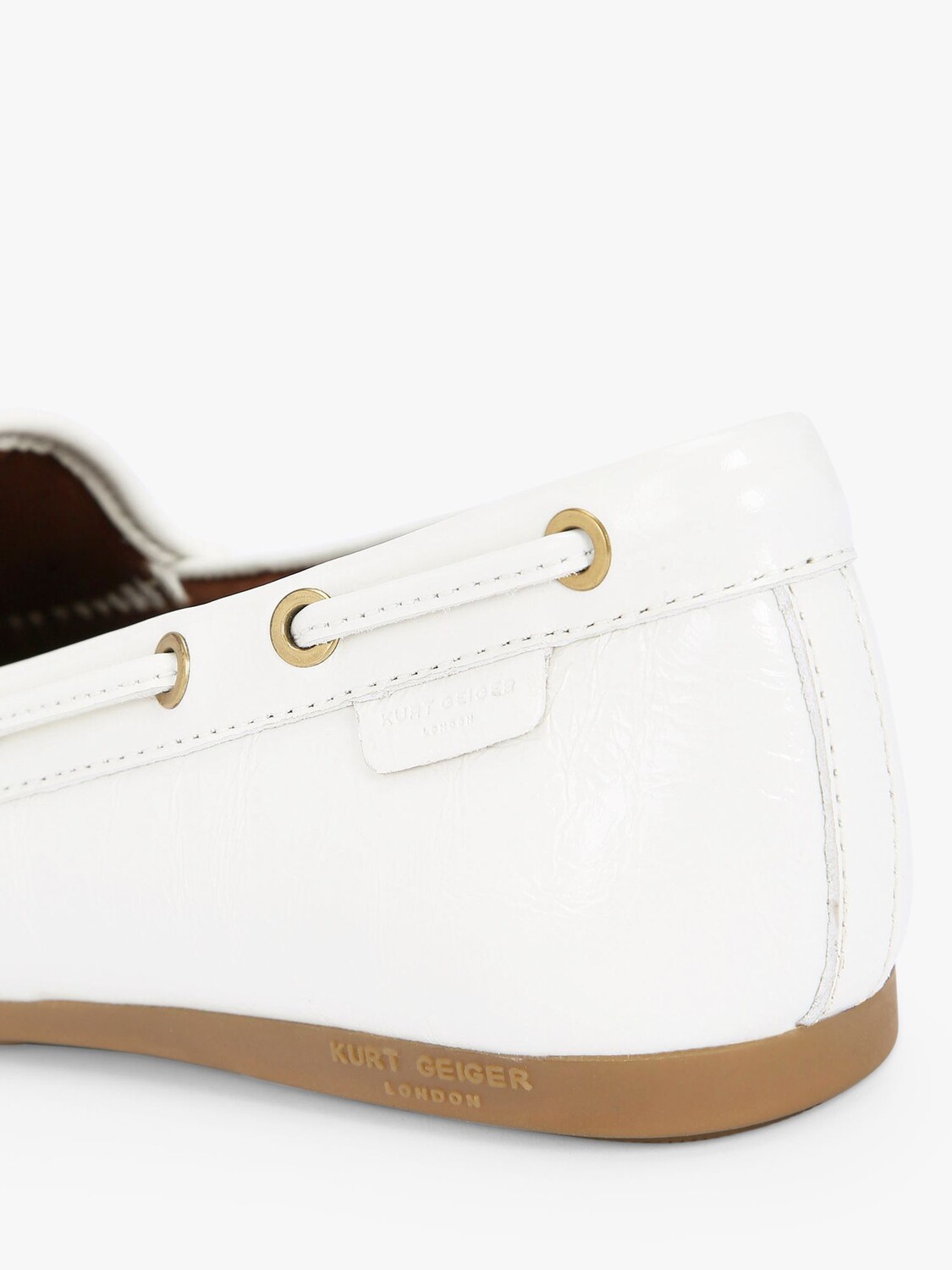 Мокасины с орлом Kurt Geiger London, натуральная шпаклевка — фото 2