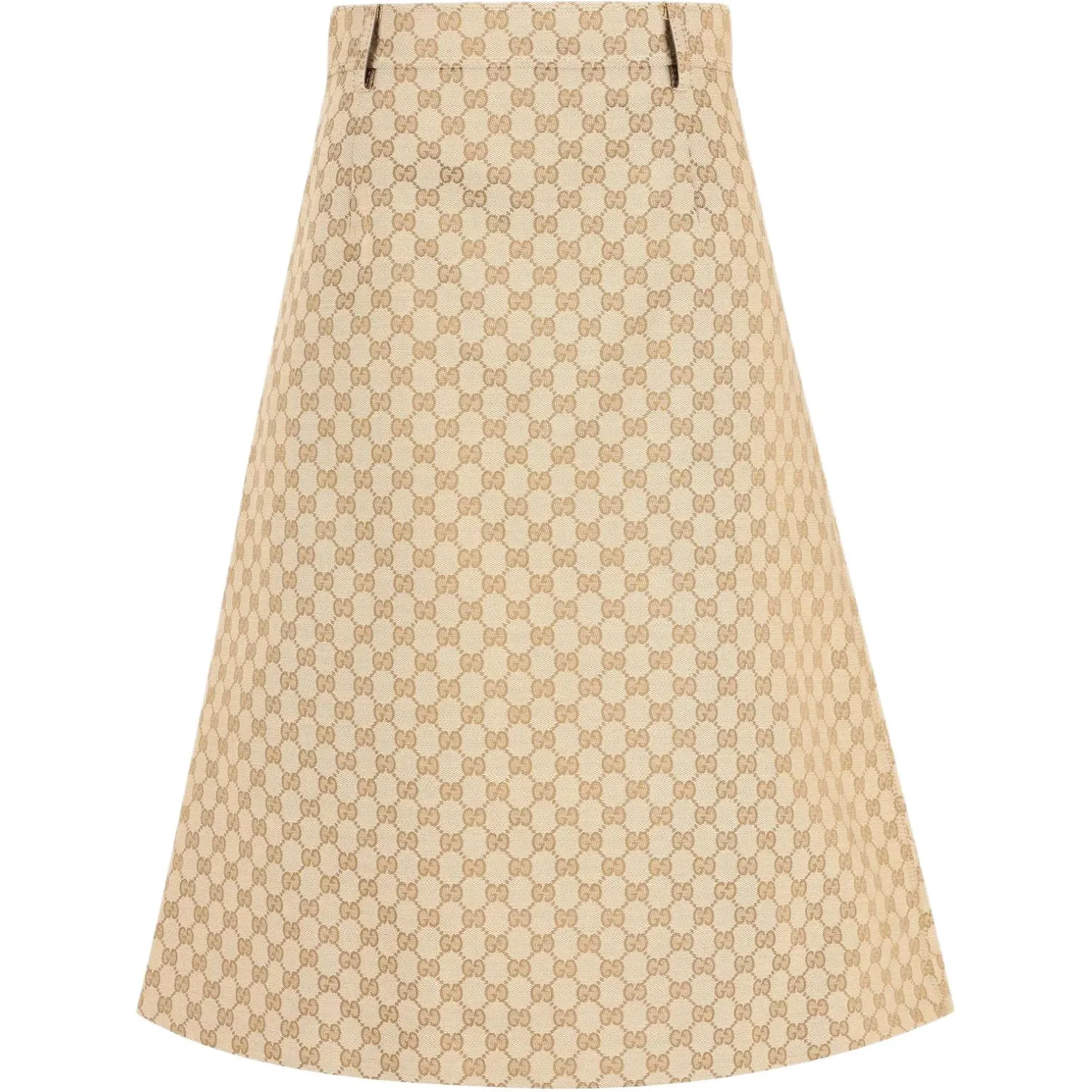 Юбка женская GUCCI SS26 Casual Long Skirt, повседневный стиль, светло-коричневый — фото 3