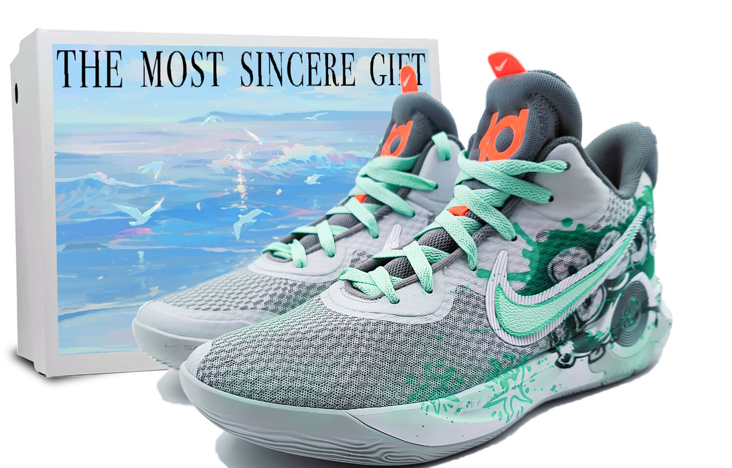 

Баскетбольные кроссовки KD Trey 5 X унисекс, средний верх, голубые Nike