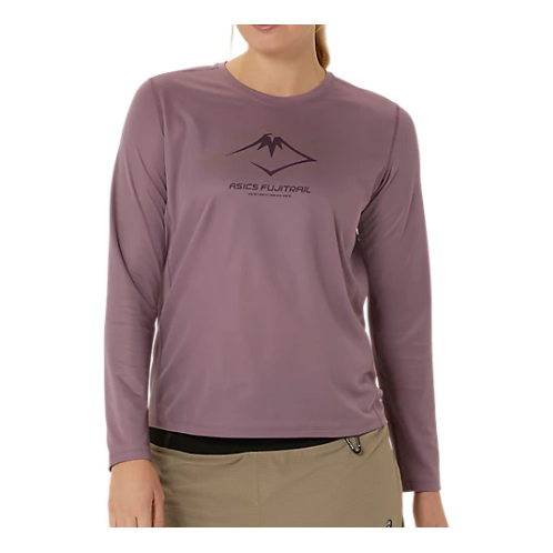 

Футболка (WMNS) ASICS Fujitral Logo Long Sleeves T-Shirt 'Dusty Mauve', розовый