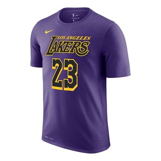 

Футболка Nike LeBron Basketball Sports Short Sleeve LeBron James 23 Purple, фиолетовый